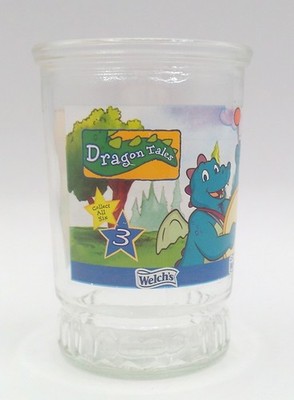 Welch's 8 oz. Juice Glass Dragon Tales ''Making Music'' Lot 2