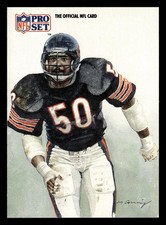 Mike Singletary 1991 Pro Set #396 Chicago Bears Football *219