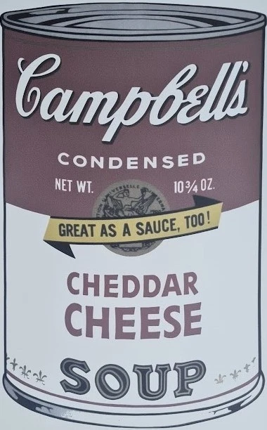 ANDY WARHOL * Campbells Cheddar Cheese Soup * signed lithograph*limited # 60/100 - Bild 2 von 4