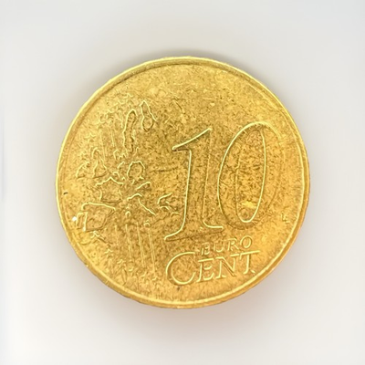 #ad 2002 Euro 10 Cents Germany Coin Rare Condition Letter F C $350.00