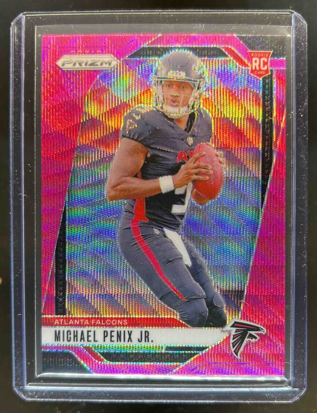 2024 Prizm Michael Penix Jr. RC Pink Wave #378 Falcons