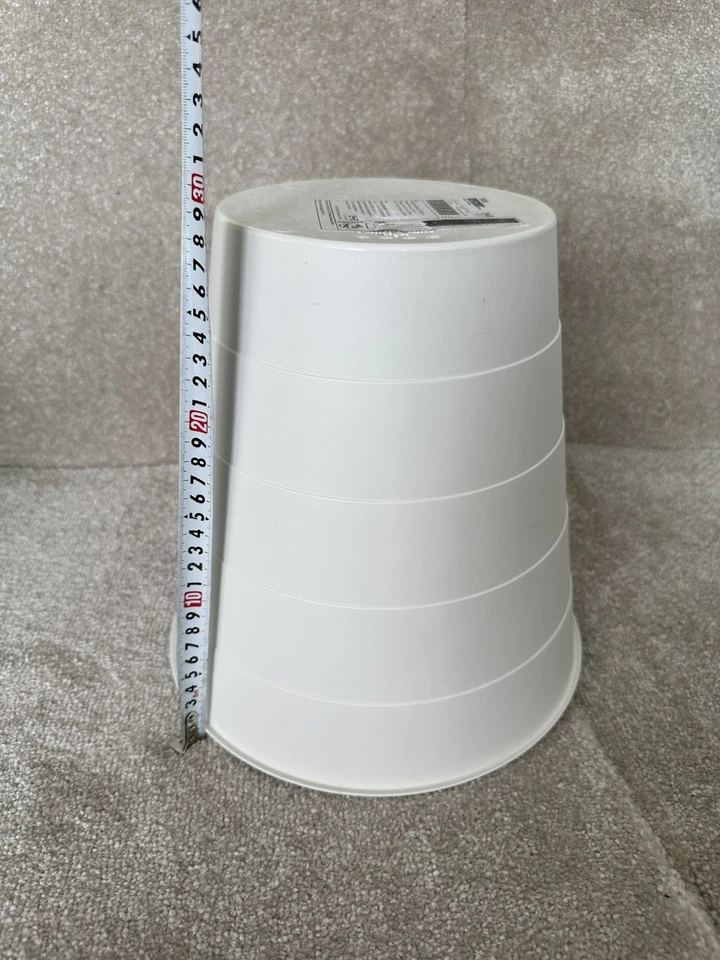 Poubelle ronde blanche 10L | Design moderne - Photo 4/4