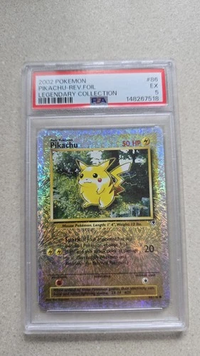 2002 Pokemon Legendary Collection Pikachu Reverse Holo #86 PSA 5