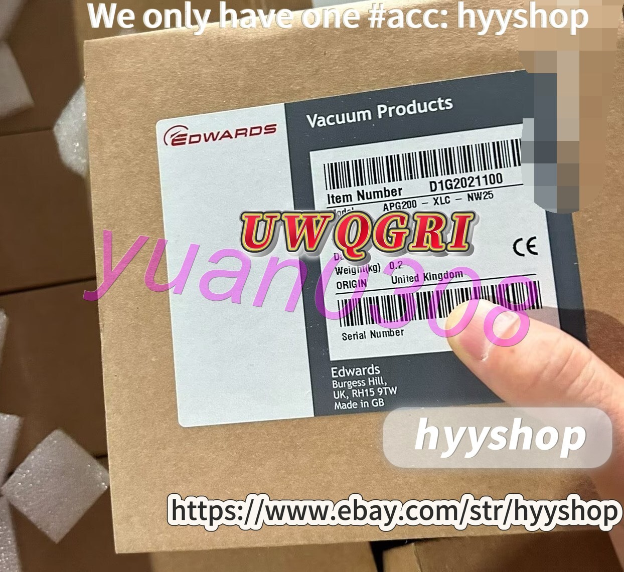 1PCS NEW Edwards APG200-XLC-NW25 vacuum gauge DHL Fast delivery#HL
