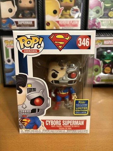 Funko Pop! DC Heroes Cyborg Superman #346 2020 Summer Convention Exclusive