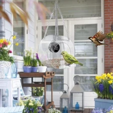 Bird Feeder with Camera Smart Bird Feeders with 1080P Night-Version Video Camera