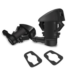 2PCS Front Windshield Washer Nozzles, Single Hole Windshield Sprayer Nozzle Repl