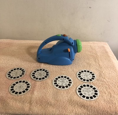 2003 Fisher Price Viewmaster Show & Tell Projector No Remote With 6 Reels WORKS