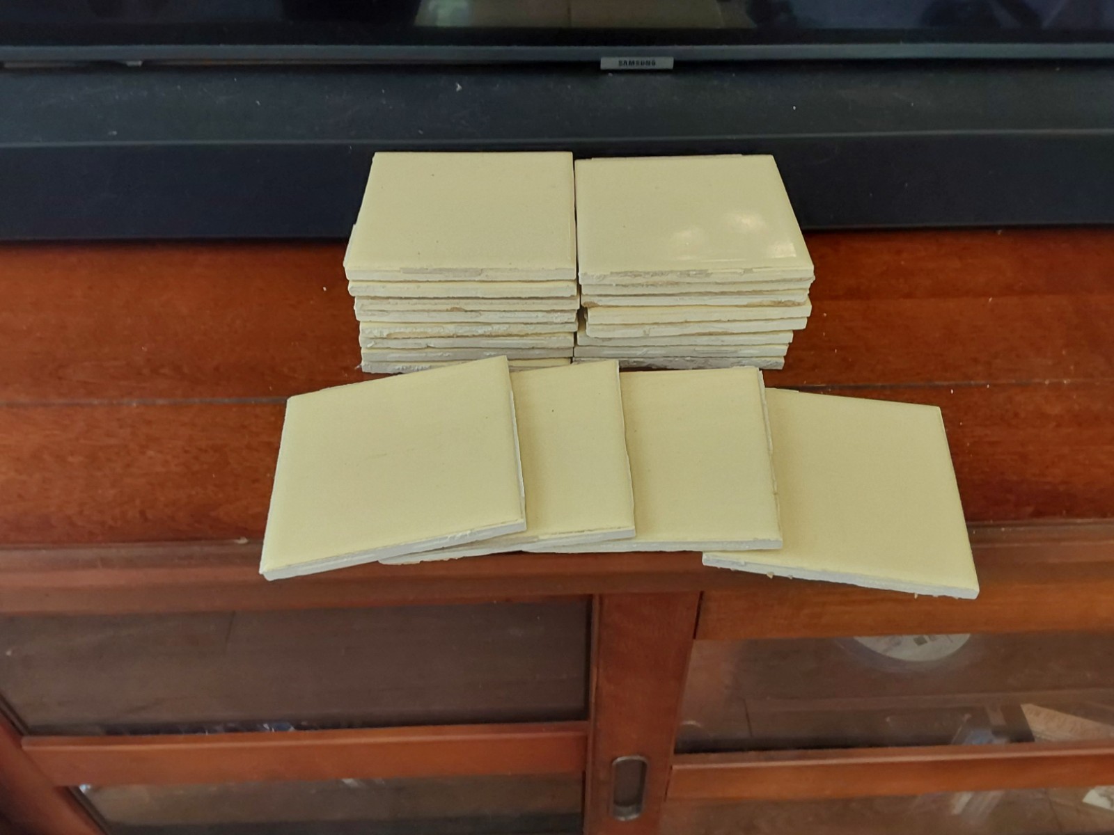 Vintage Stylon Yellow Tiles 4.25 x 4.25 (20) | eBay