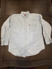 Vintage Large Warner Bros Button Up Looney Tunes Embroidered Cotton Shirt