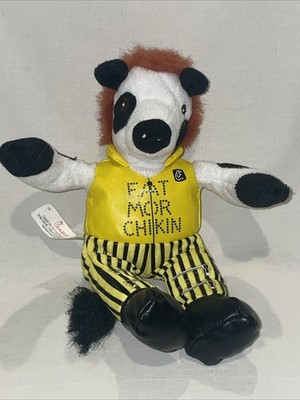 2007 Chick Fil A Plush Cow Rocker 9  Stuffed Animal Plush Red Hair