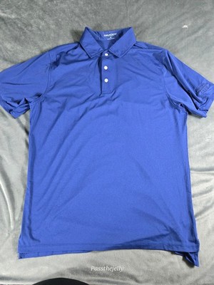 B. Draddy Polo Shirt Mens Medium Golf Performance Global Ambassordors Club Blue