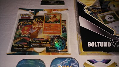 boltund v box booster packs Boltund V SWSH085 (SWSH085) [SWSH: Sword & Shield Promo Cards] – Pokemon  Plug main image 1