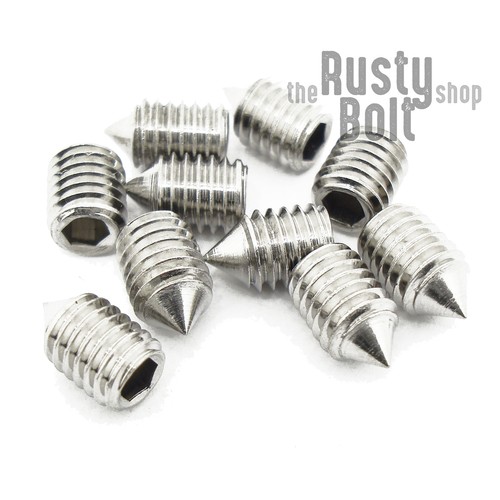 DIN 913 Hexagon Socket Set Screw Flat Point Allen Head M2 M2.5 M3 M4 M5 M6 M8 M10 M12 Grub Screw