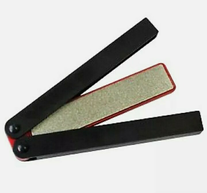 Diamond Sharpening Stone File Folding Double Sided Grit Knife Scissor Blade