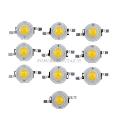 10PCS 3W Led Chip High Power LED Beads 200LM Warm White NEW