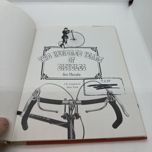 Two Hundred Years of Bicycles by Jim Murphy (1983, Hardcover) First Edition - Picture 3 of 12