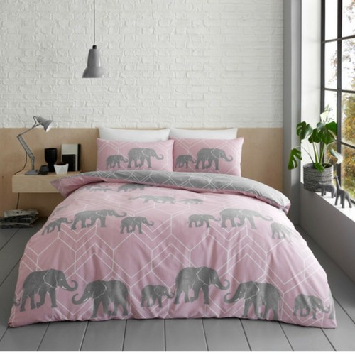 DUVET COVER SET & Pillow Case Poly Cotton Bedding Reversible Quilt DOUBLE Size - Picture 157 of 355