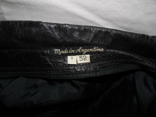 Lederjacke Made in Argentina Medium Schwarz - Bild 8 von 10