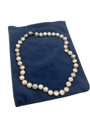 Strand Fresh Water Cultured Real Pearls18k Gold 11 mm Appraised certificate