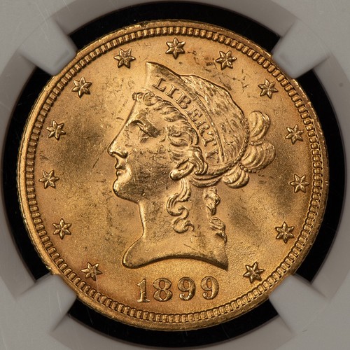 1899 G$10 Liberty Head Gold Eagle - NGC MS 64 - SKU-G4218 - Picture 3 of 4