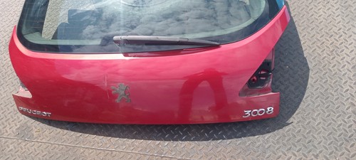 2012 PEUGEOT 3008 REAR TAILGATE BOOTLID RED WITH WIPER & DOOR LOCK CATCH - Picture 3 of 13