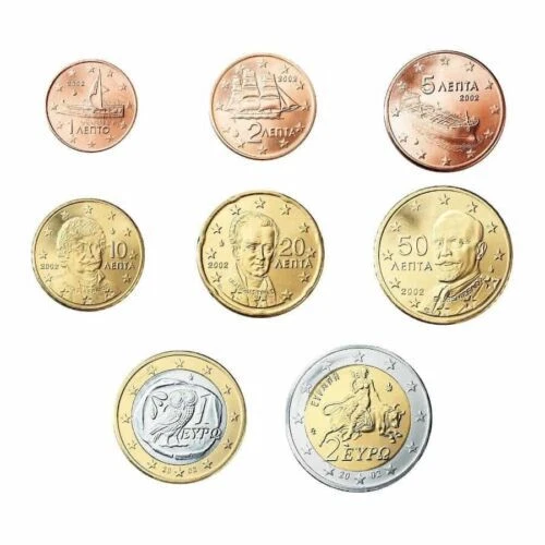 Monedas y billetes de euro de Grecia