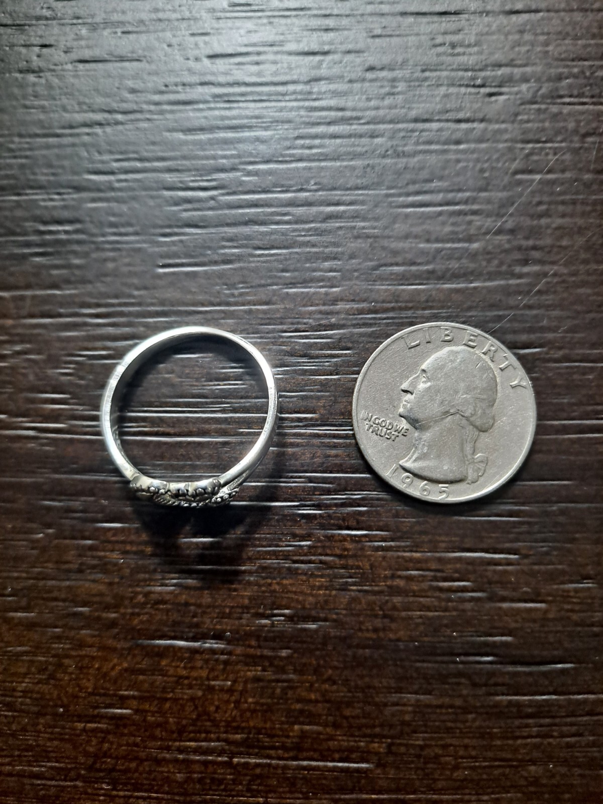 Sterling Silver Celestial Moon Star And Heart Ring - image 6