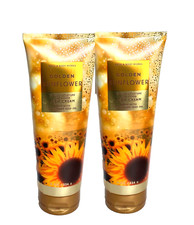 2 BATH BODY WORKS GOLDEN SUNFLOWER ULTRA SHEA BODY CREAM 8 OZ NEW