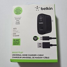 Belkin Boost Up Universal Home Charger Micro USB Cable Cord - OPEN BOX  NEW