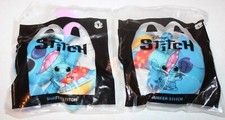 2 McDonald's Happy Meal Disney STITCH Toy 1 Surfer Stitch New 2022 