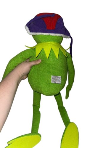 De colección 25" Kermit La Rana Peluche Macy's Jim Henson's Muppets Con Sombrero de Invierno - Imagen 4 de 8