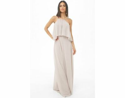 Forever 21 Flounce Chiffon Homecoming Dress Women's Size 2 4 Tan Small | eBay Forever 21 Flounce Chiffon Homecoming Dress Women's Size 2 4 Tan Small | eBay