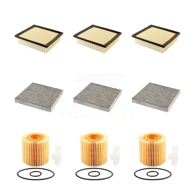 Air Cabin Engine Cartridge Oil Filters (9 Total) Kit For Lexus NX200t KFM-101895