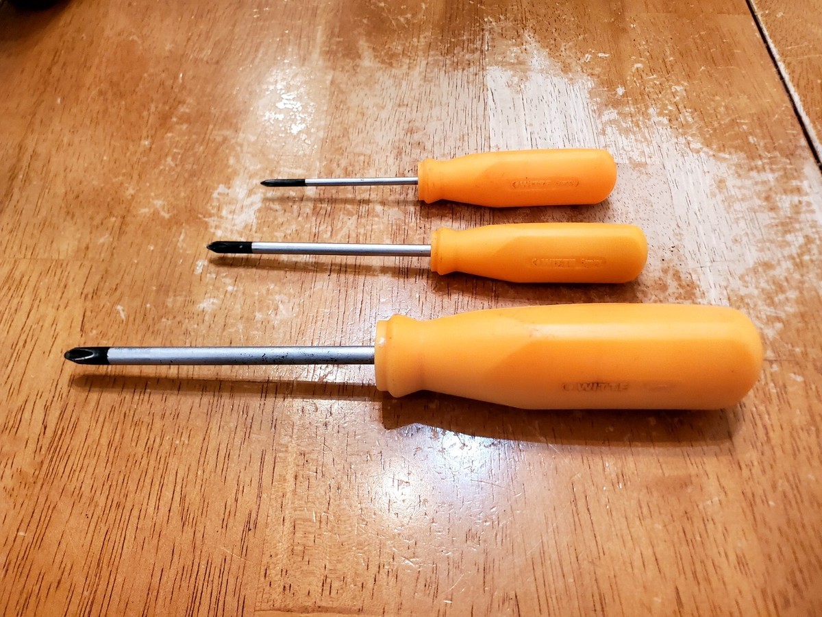 Matco/Witte Tools #0 #1 #2 Phillips Head Screw Drivers