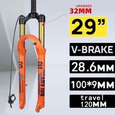 Forcella pneumatica sospensione anteriore mountain bike 29 pollici tubo dritto viaggio 120 mm 