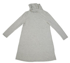 Kaileigh Sweeney Sweater Dress Grey Mock Neck Long Sleeve Above Knee Womens L