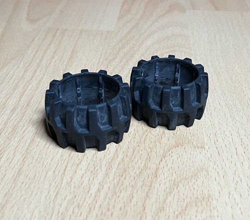 Lego Duplo Toolo Gomma Rivestimento Pneumatici 2x Action Wheelers per Cerchio Vintage - Foto 2 di 3