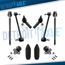 10pc Front Inner Outer Tie Rod Sway Bar Links for 1997 Cadillac Deville Seville