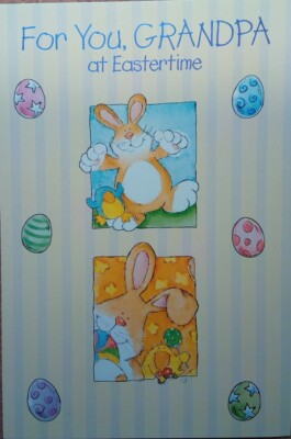Easter Card For Grandpa E33