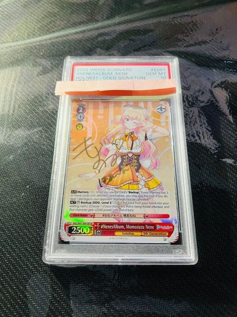 PSA10 Signed Weiss Schwarz Hololive HOL/W91-091SP SP Momosuzu Nene Card PSA10 Signed Weiss Schwarz Hololive HOL/W91-091SP SP Momosuzu Nene Card