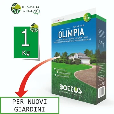 Bottos OLIMPIA 1 KG seme per PRIMA SEMINA Prato professionale tappeto erboso