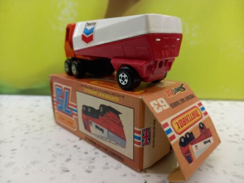 Lesney Matchbox Superfast 63 Freeway Gas Tanker Scarce Chevron - Original boxed - Picture 3 of 12
