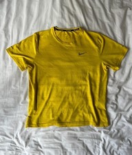 SOLD OUT  BRAND NEW Nike Men's Dri-FIT Miler Running Top - Yellow, Medium
