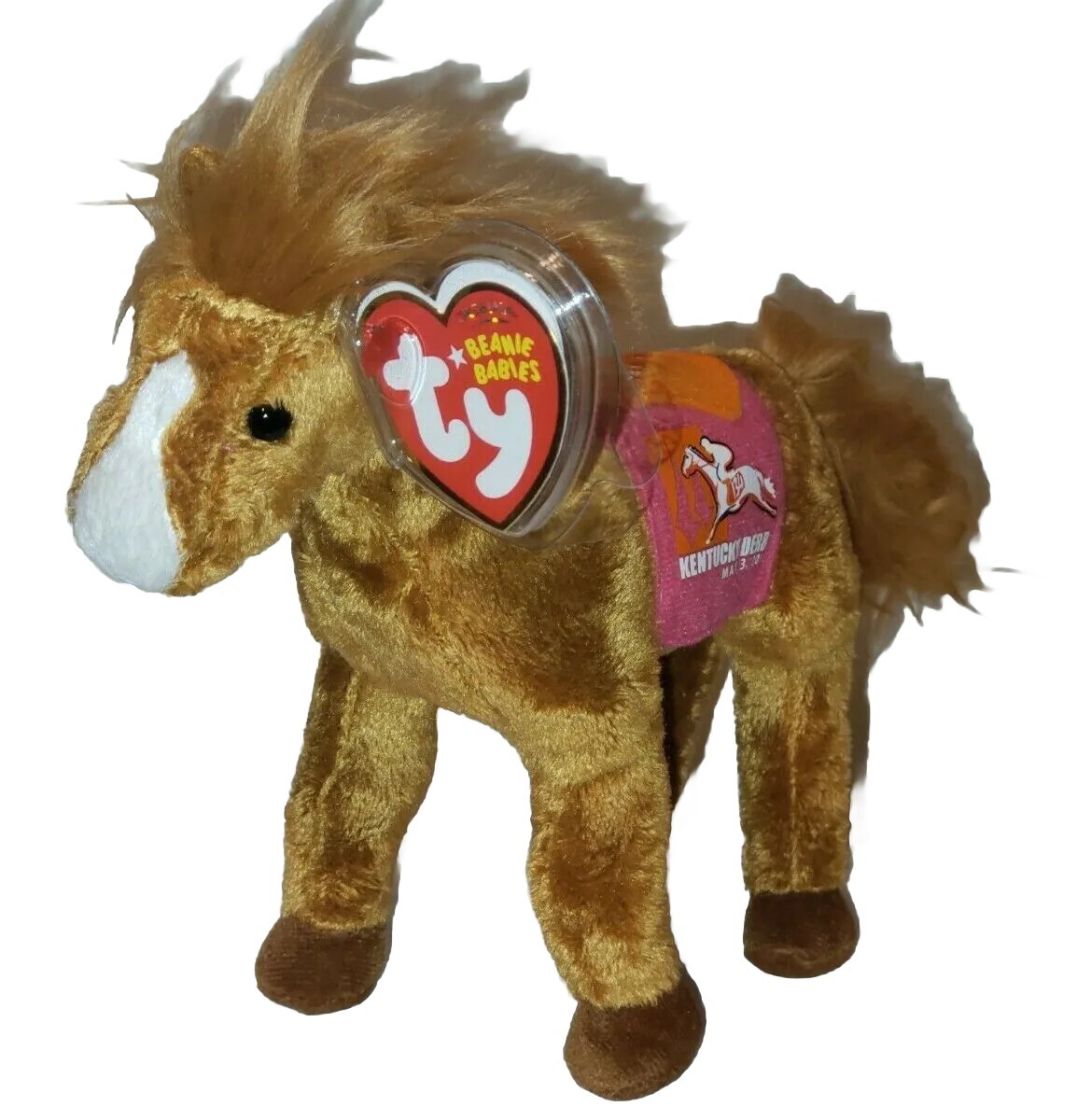 Beaniebabyさま Ty Beanie Baby - DERBY 134 PINK the Kentucky Derby Horse MWMTs