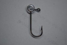 1/32 FREE STYLE PILL HEAD JIG HEAD  #6  BLACK MUSTAD 32570 J  HOOK JIG TYING 100