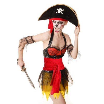 SATINIOR Piraten-Kostüm Accessoires – Kopfband, Schärpe & Bandana Für Halloween & Mottoparty