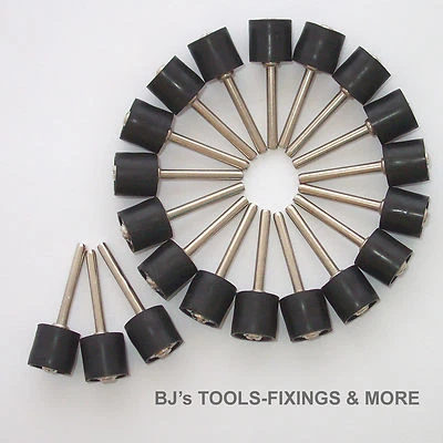 10 DRUM SANDING RUBBER MANDRELS FOR 1/2" inch DREMEL ROTARY TOOL ACCESSORIES