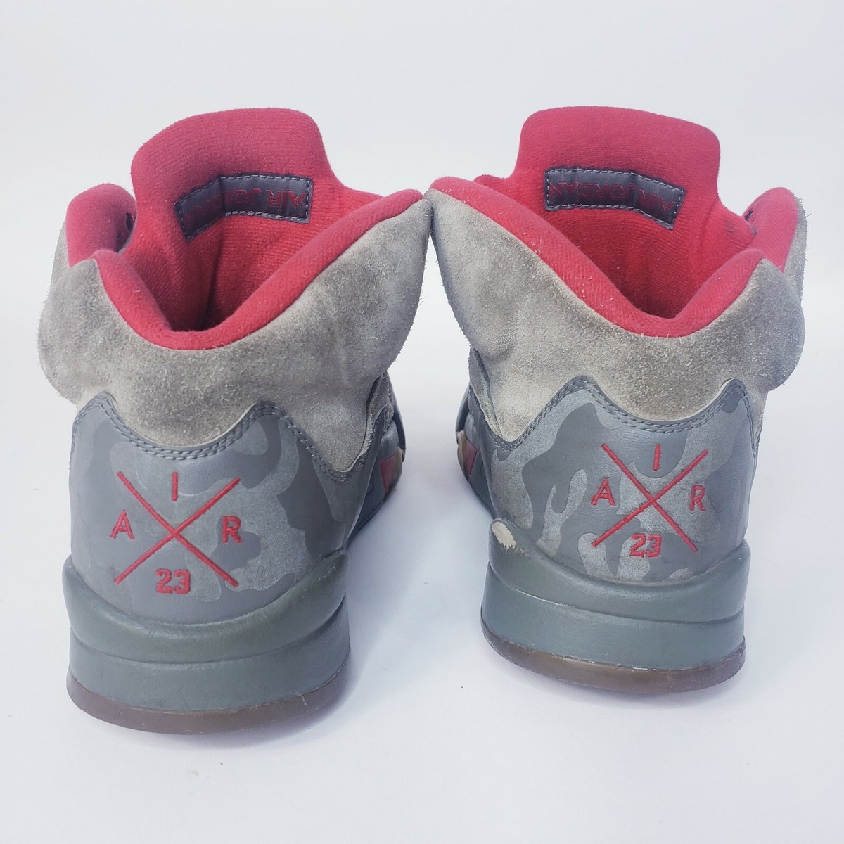 Nike Air Jordan 5 Retro P51 Camo 136027-051 Green Red Size Nike Air Jordan 5 Retro P51 Camo 136027-051 Green Red Size