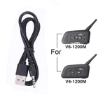 USB 3.5mm Cable Charger for Motorcycle 1200M 6Riders Bluetooth Intercom Headset